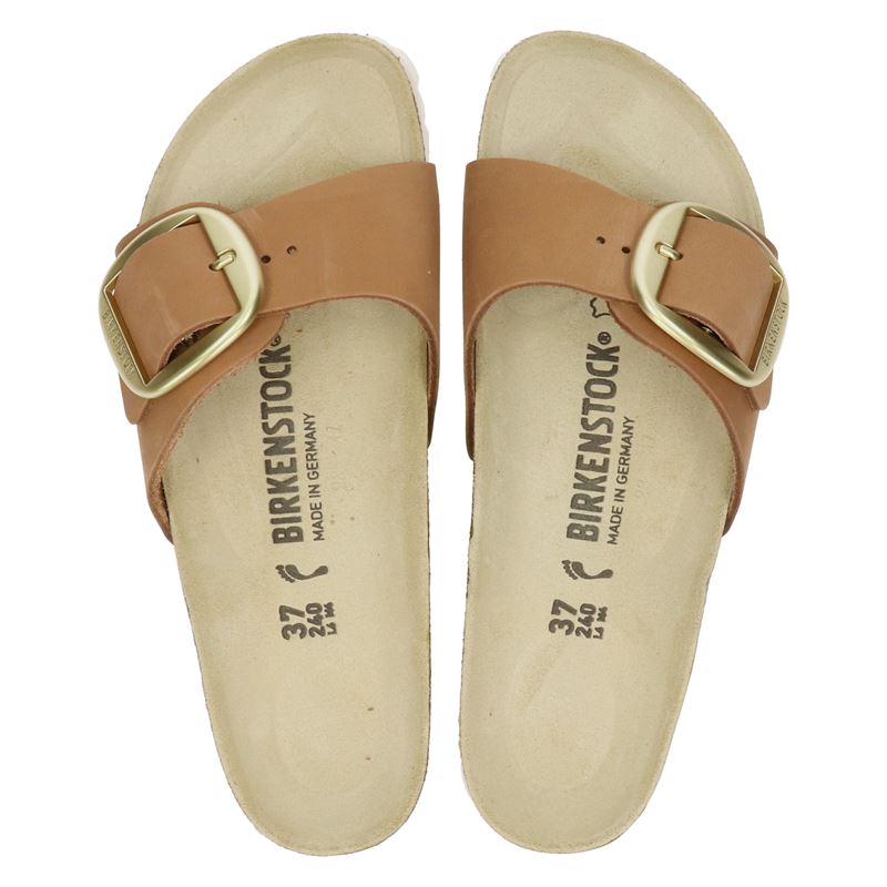 Birkenstock Madrid Big Buckle - Slippers - Cognac