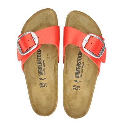 Birkenstock Madrids Big Buckle - Slippers - Rood