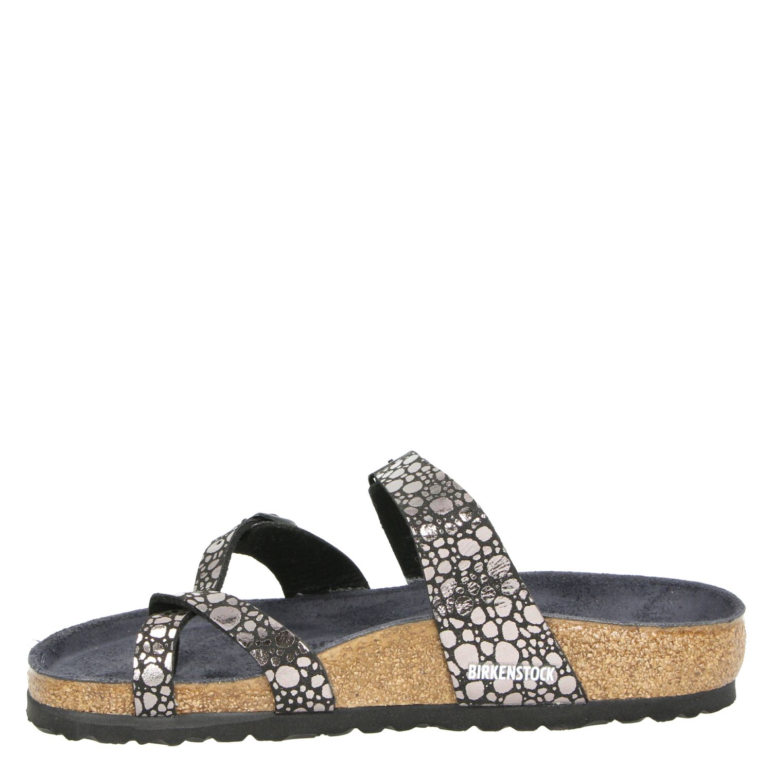 Birkenstock Mayari metallic ston - Sandalen voor dames - Zwart - Nelson.nl