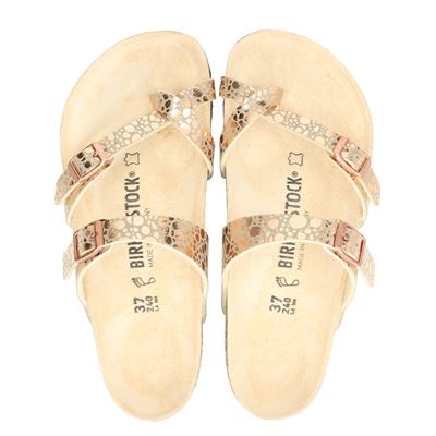Birkenstock Mayari metallic ston - Slippers - Rose goud