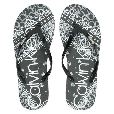 Calvin Klein Samaria Slippers Zwart calvin klein kopen in de aanbieding