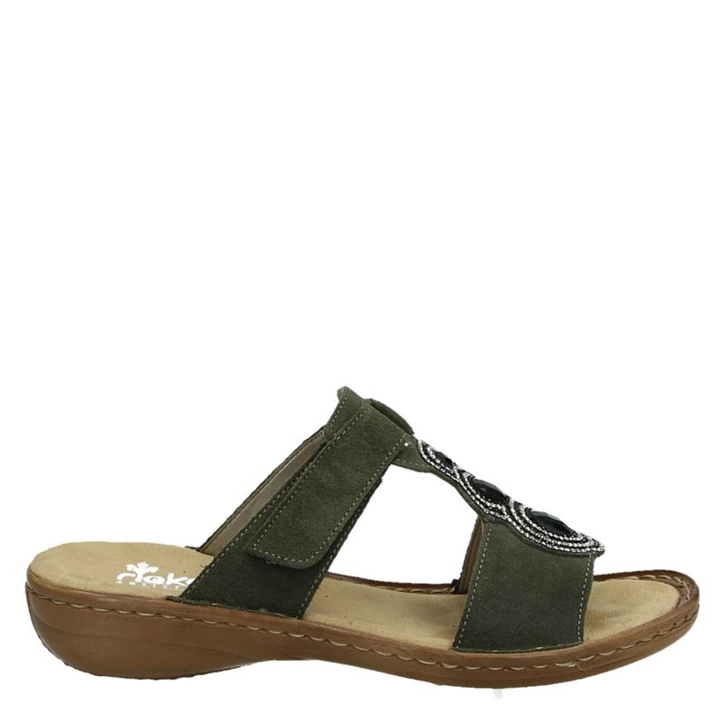 Rieker - Slippers - Groen