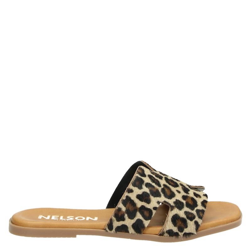 Nelson dames slipper Leopard - Schoenen.nl