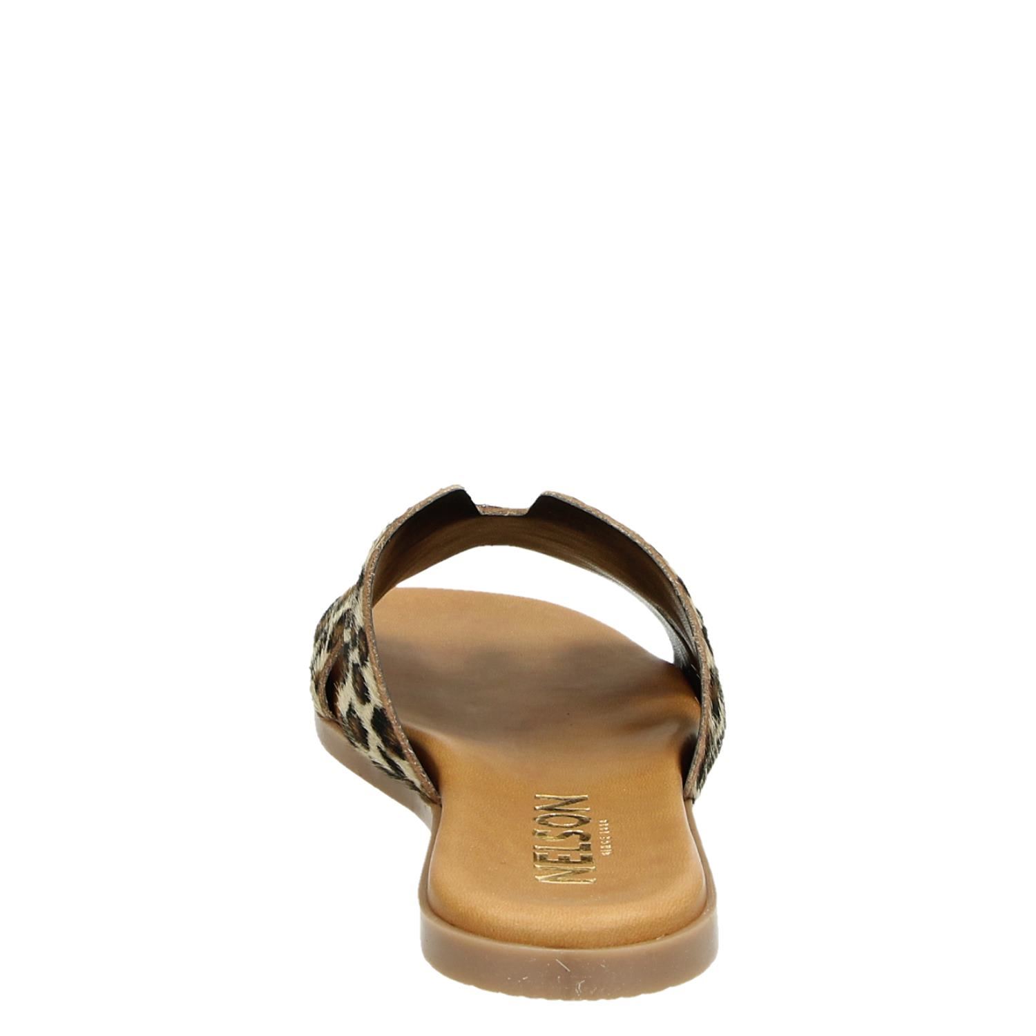 Nelson - Slippers voor dames - Bruin - Nelson.nl