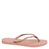 Havaianas Slim Logo Metallic - Slippers - Rose goud