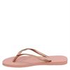Havaianas Slim Logo Metallic - Slippers - Rose goud
