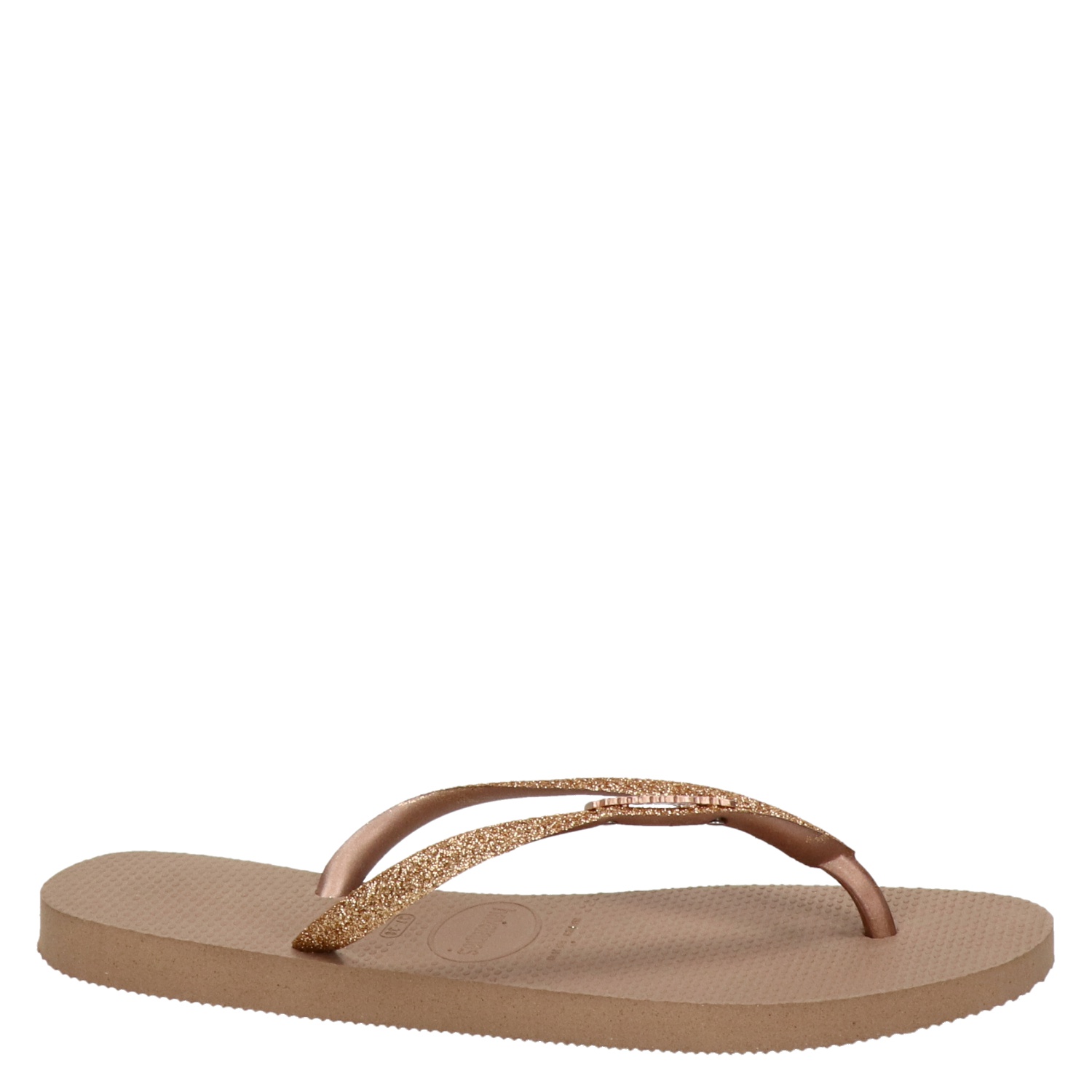 Havaianas Slim Glitter - Slippers voor dames - Rose goud - Nelson.nl