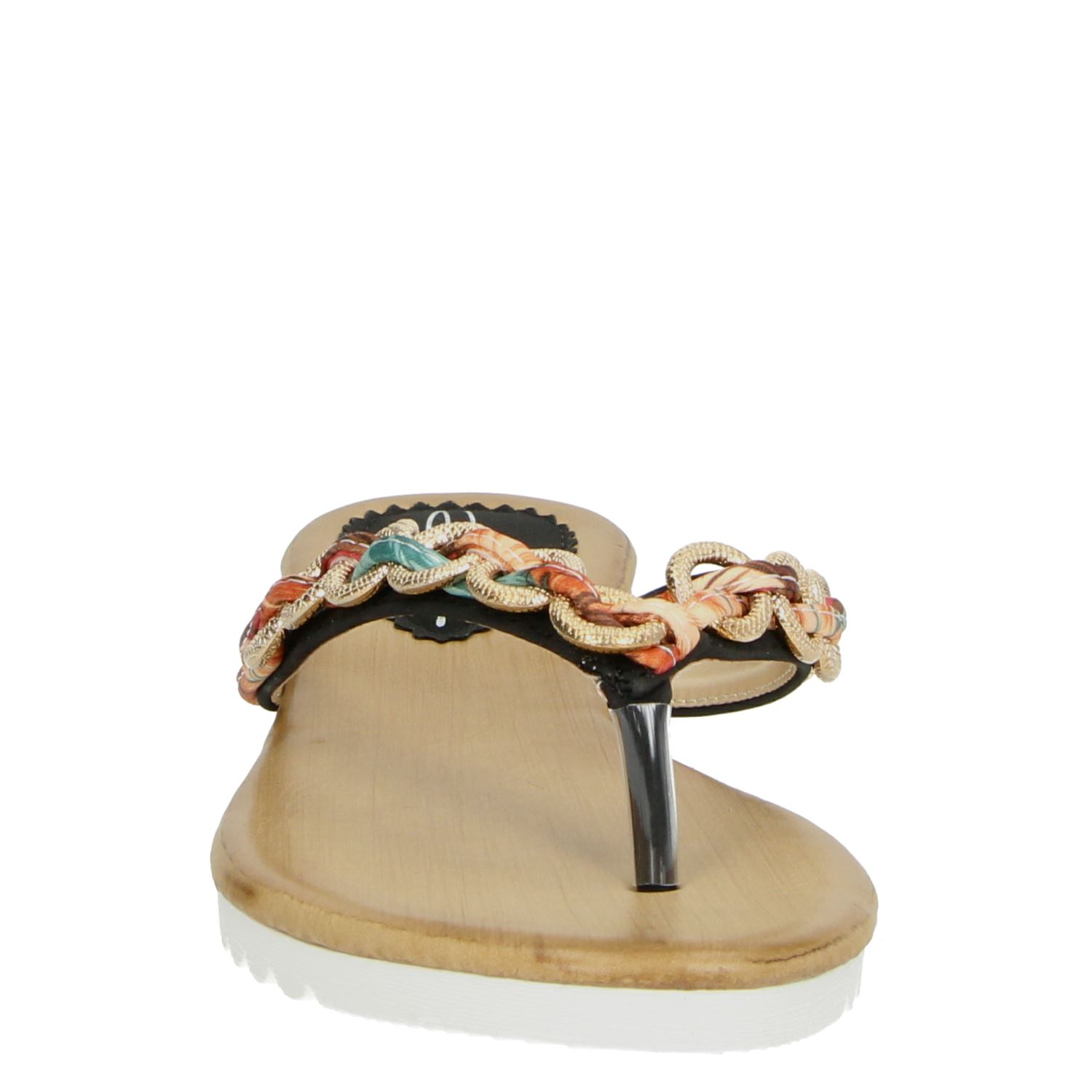 Dolcis - Slippers voor dames - Zwart - Shoemixx.nl