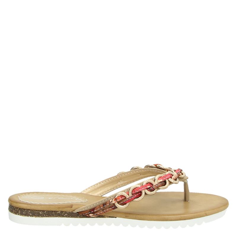 Dolcis - Slippers voor dames - Beige - Nelson.nl