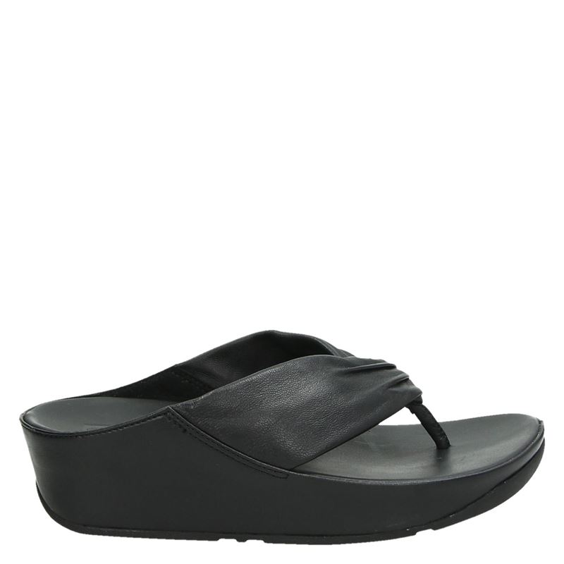 Fitflop Twiss slippers zwart - Vindjeschoen.nl