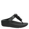 Fitflop Fino Bead Pompom Toe - Slippers - Zwart