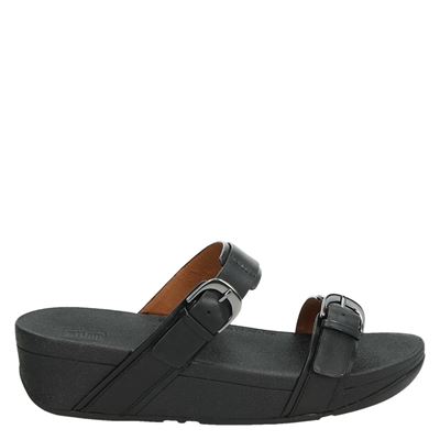 Fitflop Edit Slide Sandalen Zwart fitflop kopen in de aanbieding