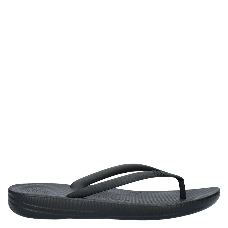 Fitflop Iqushion Ergonomic Slippers Zwart fitflop kopen in de aanbieding
