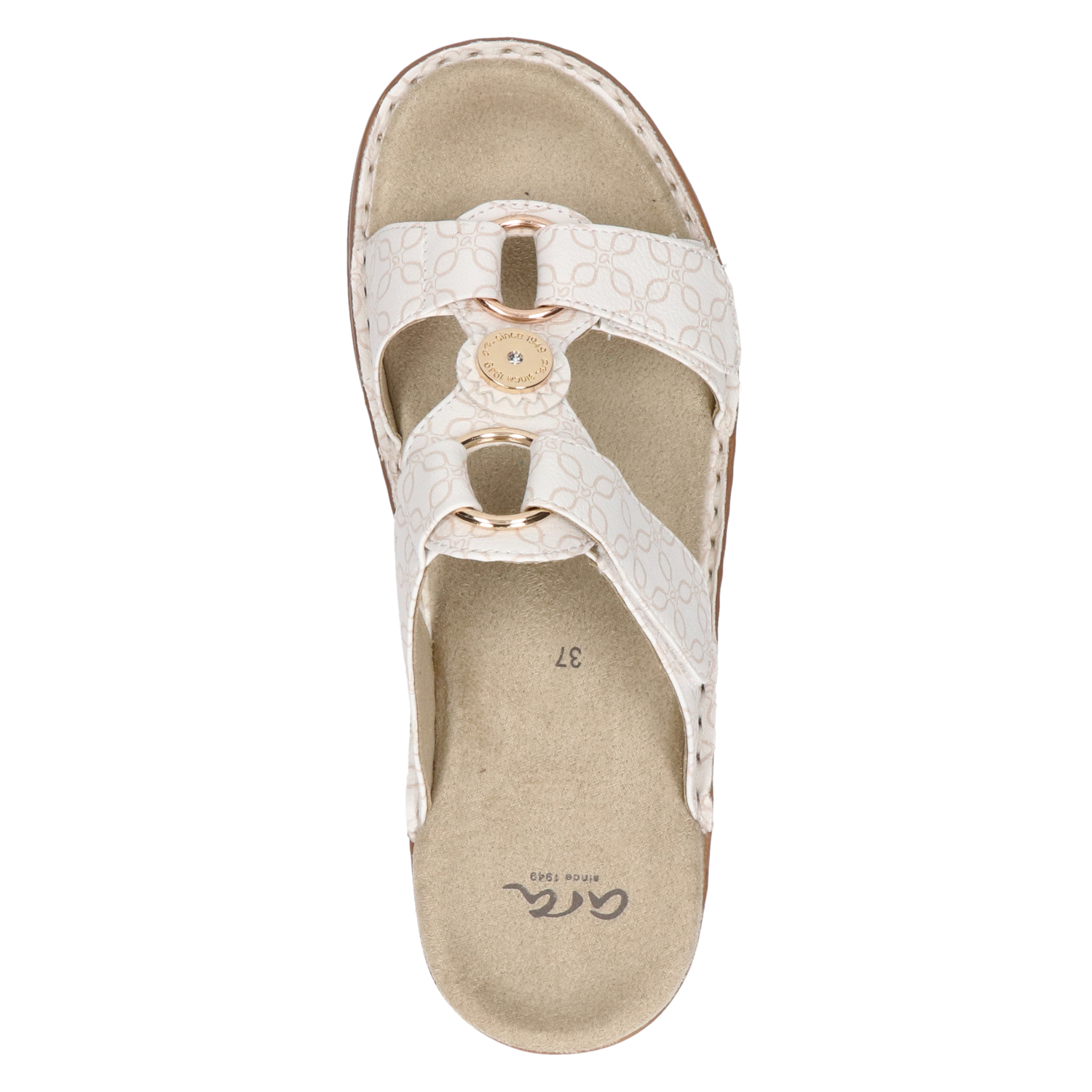 Ara - Slippers voor dames - Beige - Nelson.nl