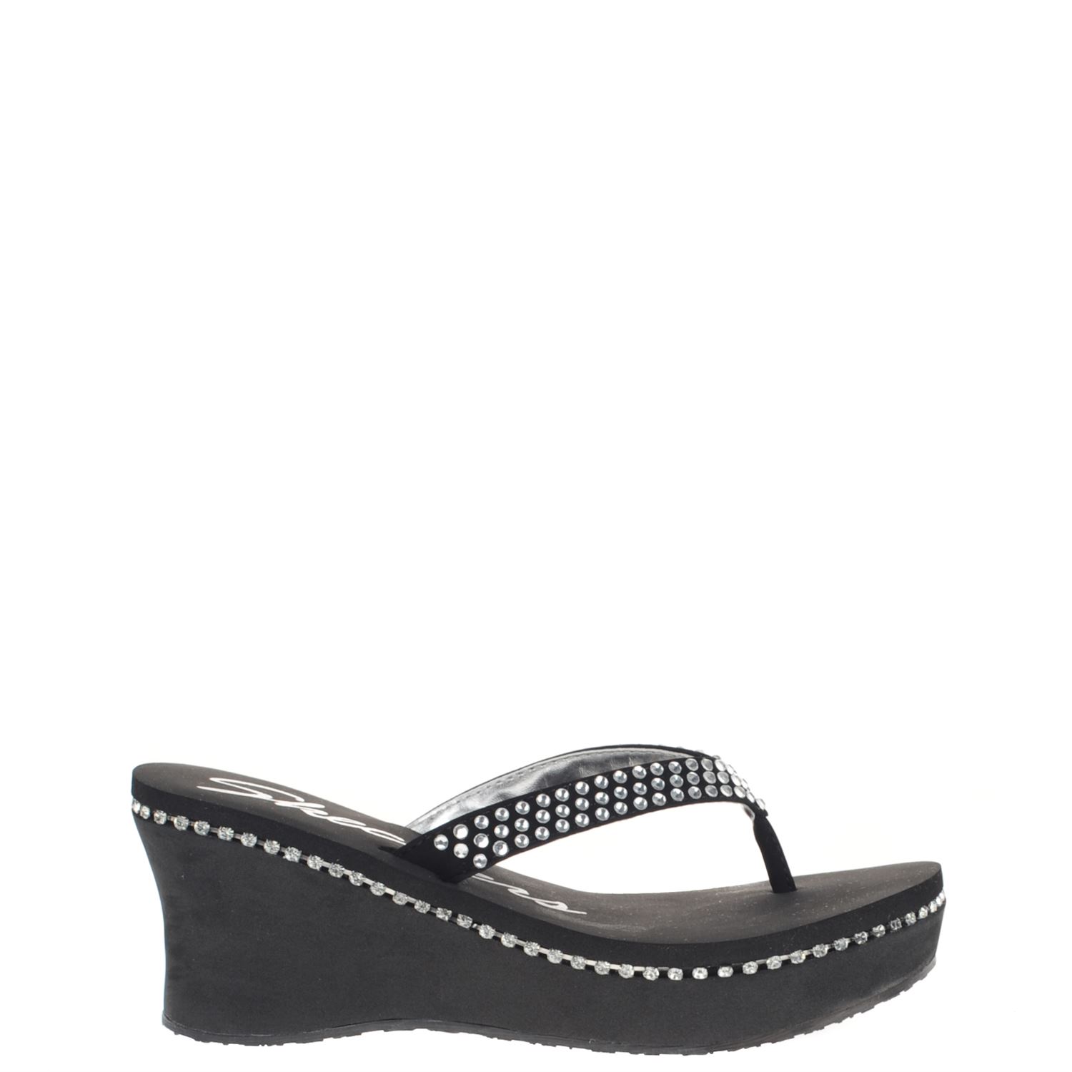 Skechers Dames Slippers Zwart
