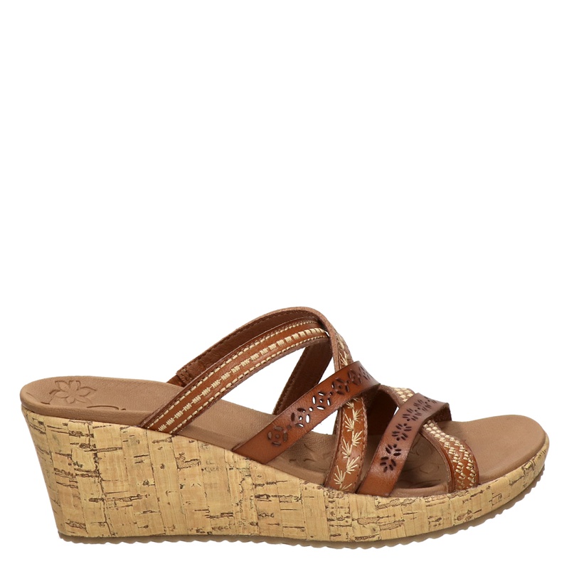 Skechers Luxe Foam - Slippers - Cognac