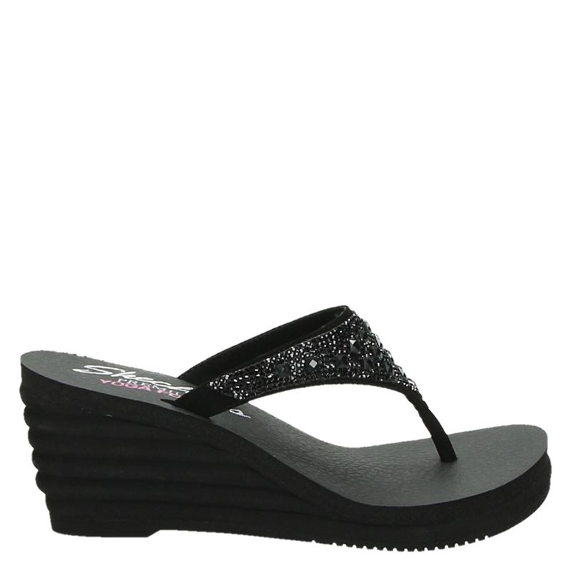 Skechers Cali Slippers Zwart skechers kopen in de aanbieding Skechers Cali Slippers Zwart skechers kopen in de aanbieding