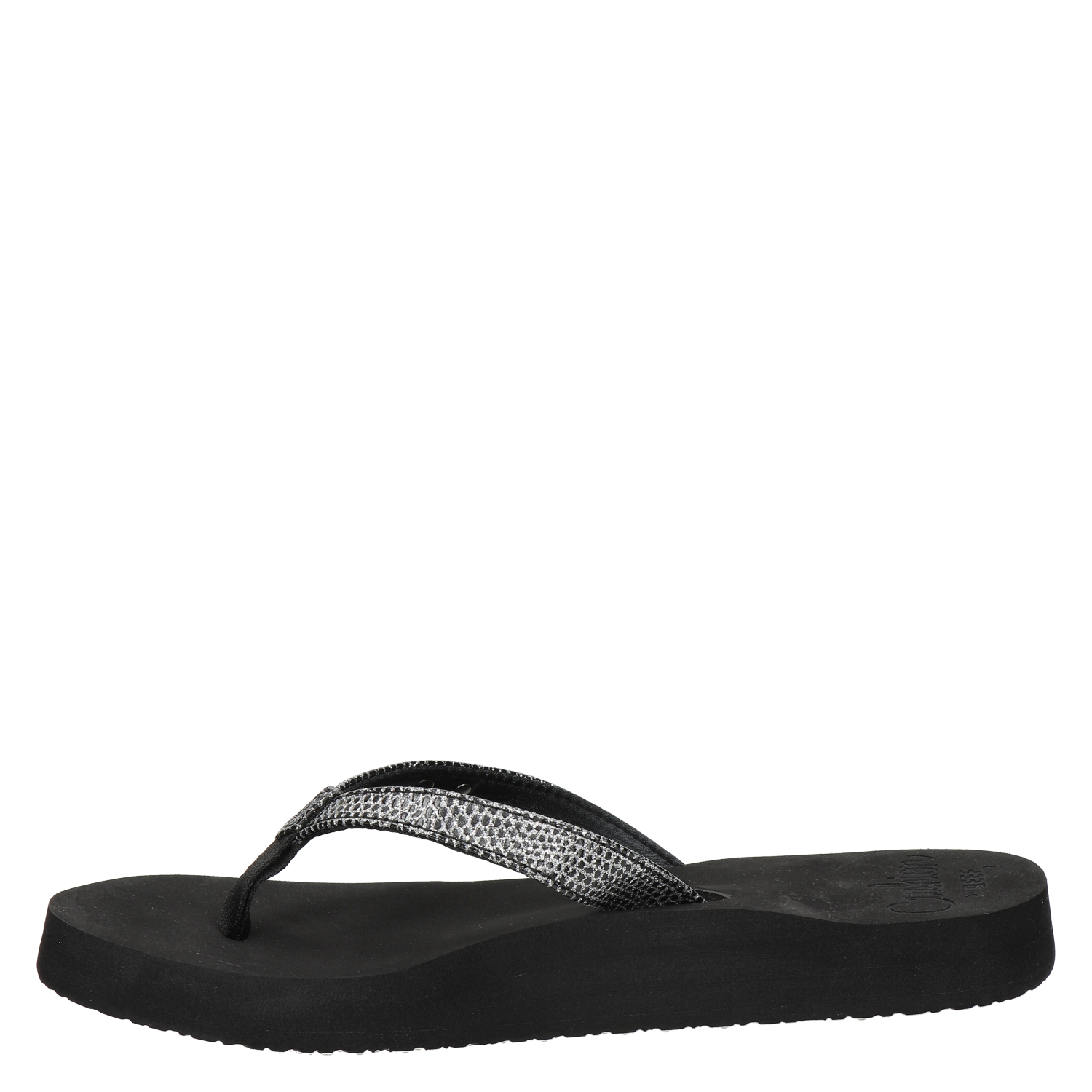 zwarte reef slippers star cushion sassy
