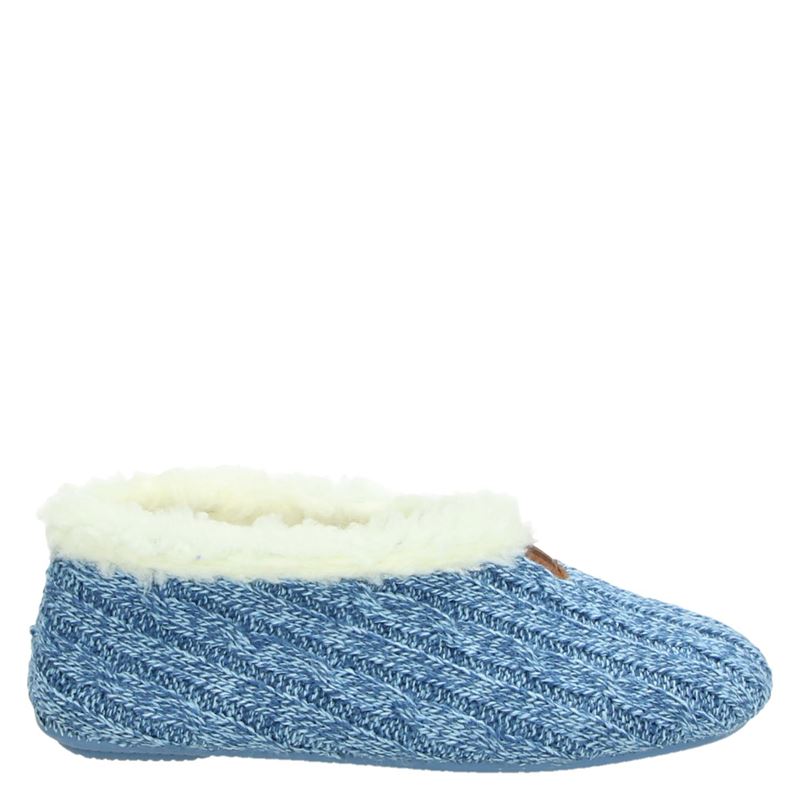 Nelson Home Pantoffels Blauw nelson home kopen in de aanbieding