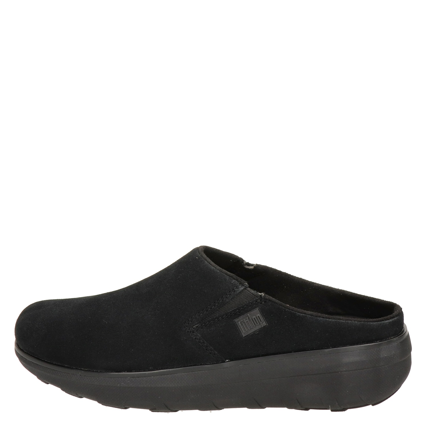 Fitflop Loaff Suede - Pantoffels voor dames - Zwart - Nelson.nl