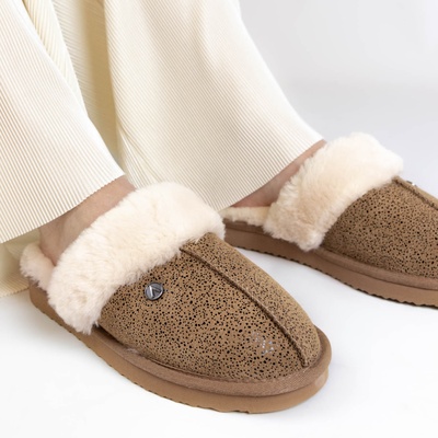 Alpacas - Pantoffels - Cognac