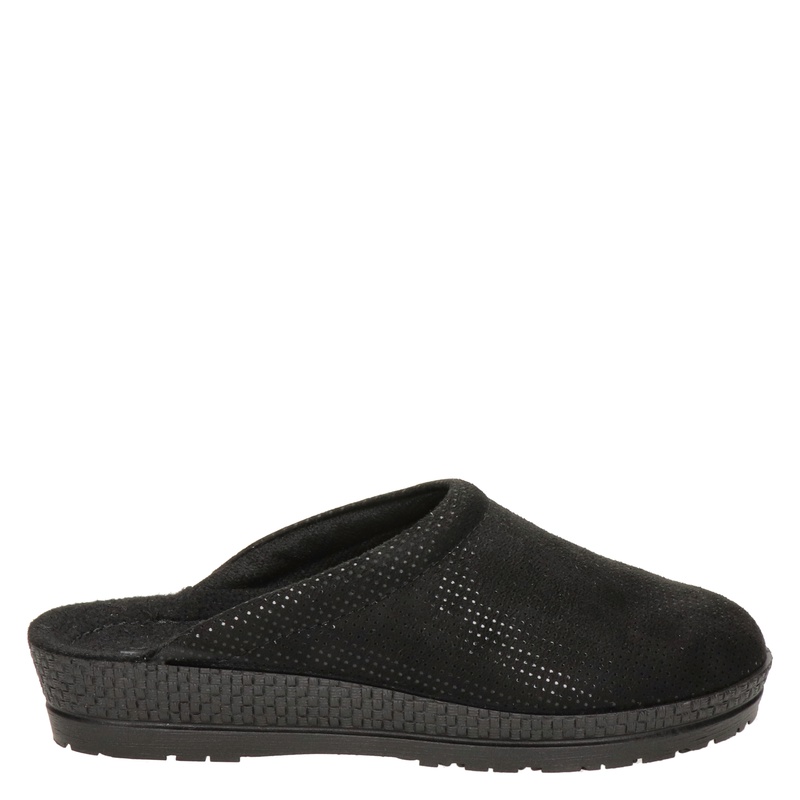Rohde Neustadt D pantoffels met print zwart - Schoenen.nl