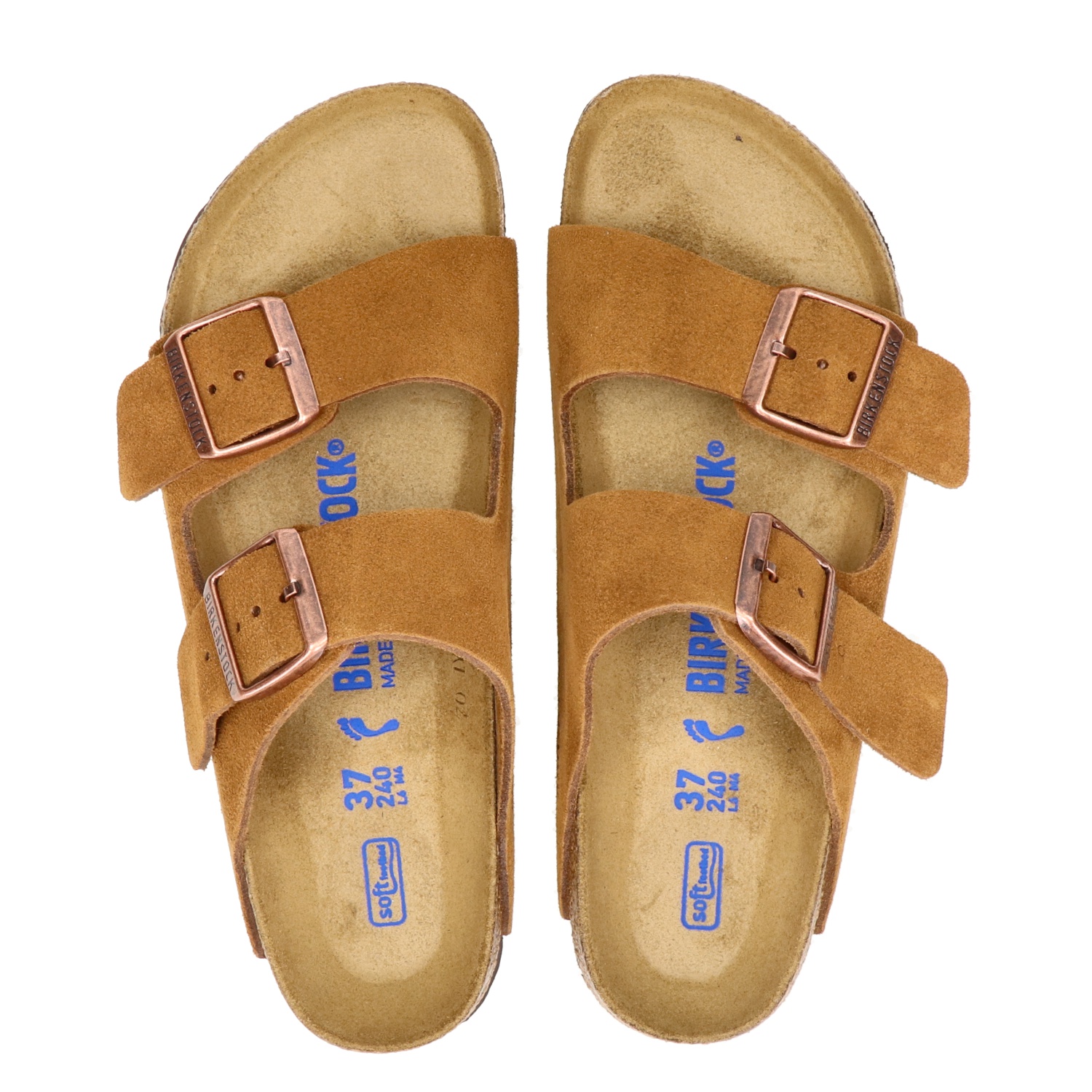 Birkenstock Arizona - Sandalen - Cognac - Nelson.nl