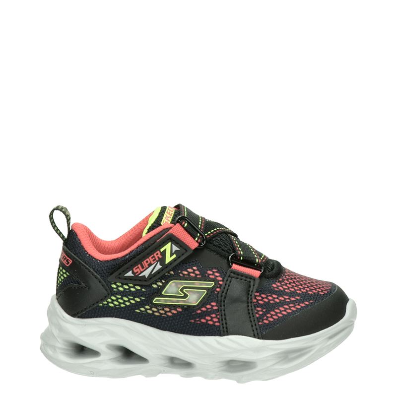 Skechers S-Lights Vortex Flash - Klittenbandschoenen - Zwart
