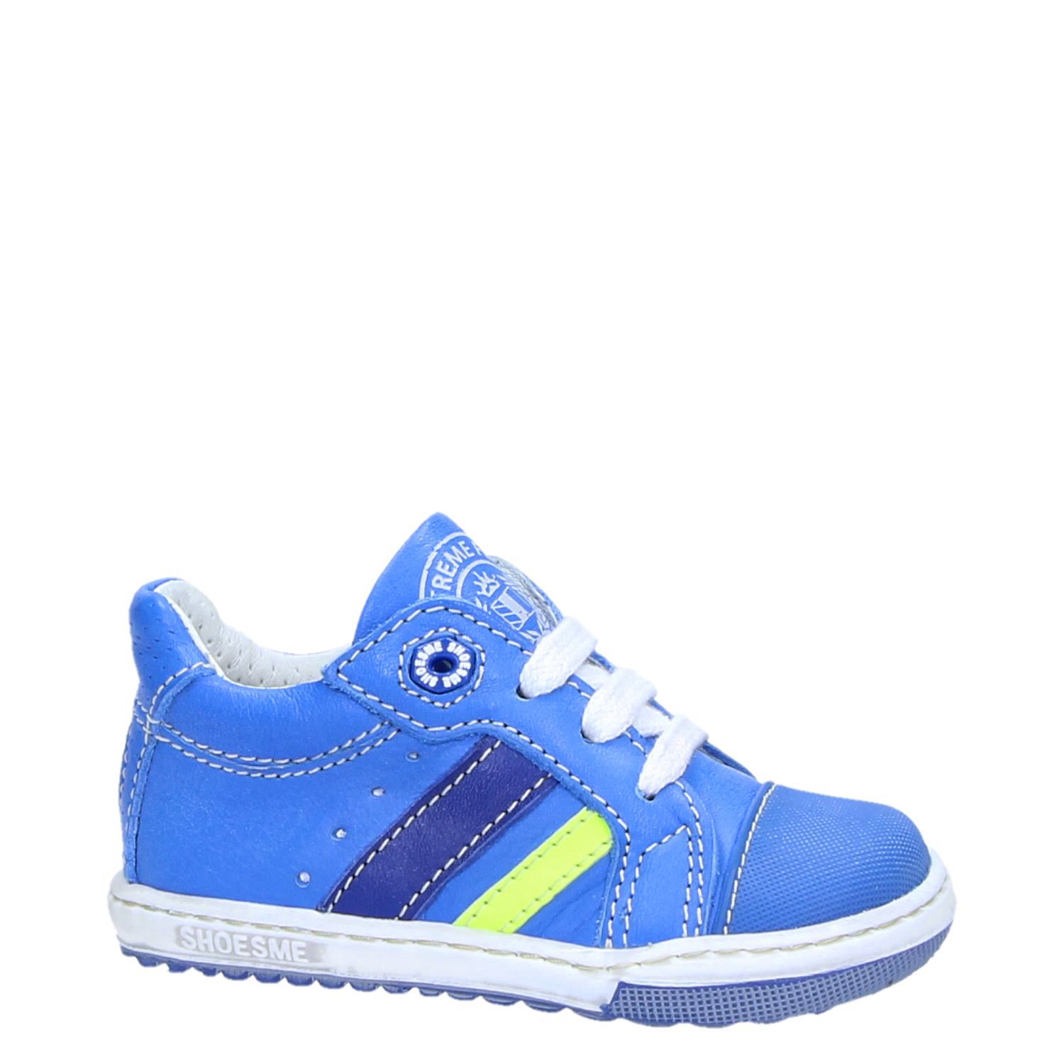 Shoesme - Lage sneakers voor jongens - Blauw - Shoemixx.nl