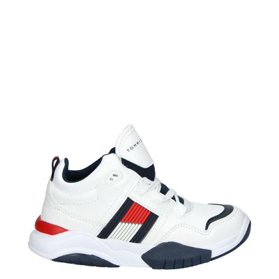 Tommy Hilfiger - Hoge sneakers voor jongens - Wit - Nelson.nl