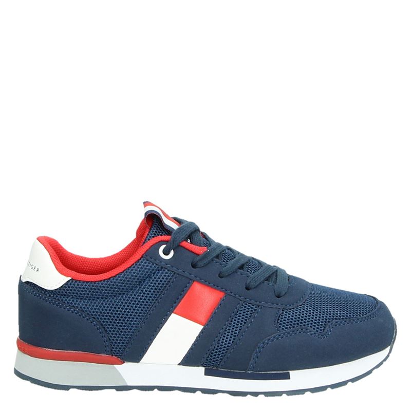 Tommy Hilfiger Lage Sneakers Blauw tommy hilfiger kopen in de aanbieding