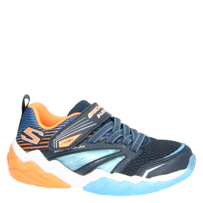 Skechers S-Lights - Klittenbandschoenen voor jongens - Blauw - Shoemixx.nl