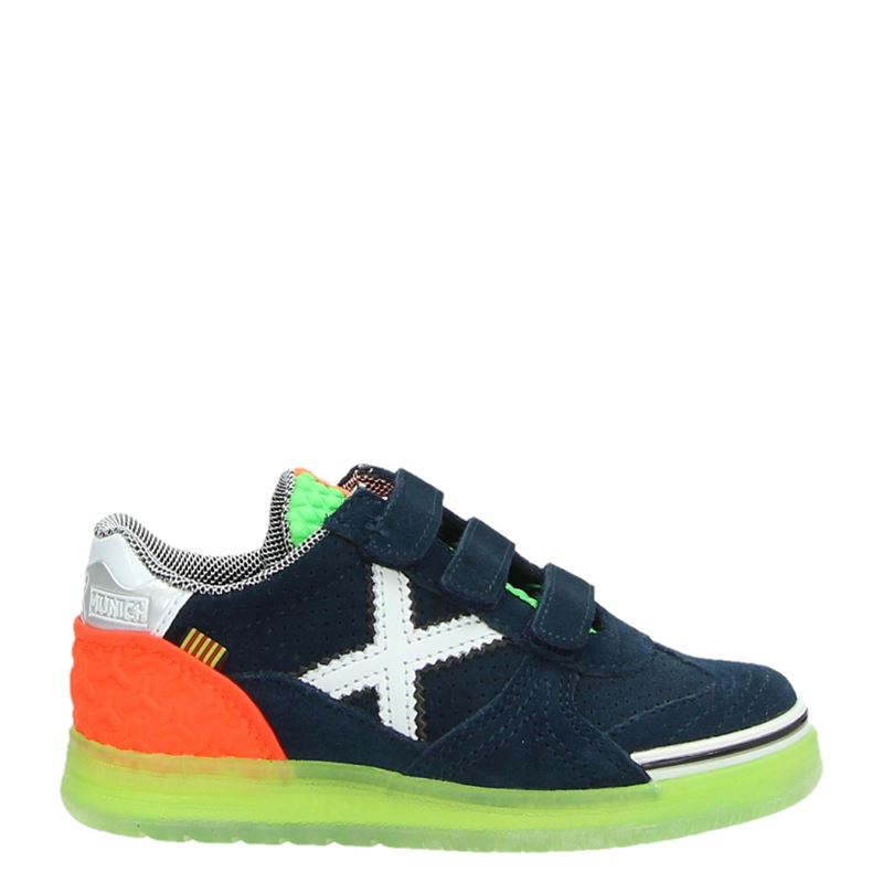 Munich Velcro Klittenbandschoenen Blauw munich kopen in de aanbieding