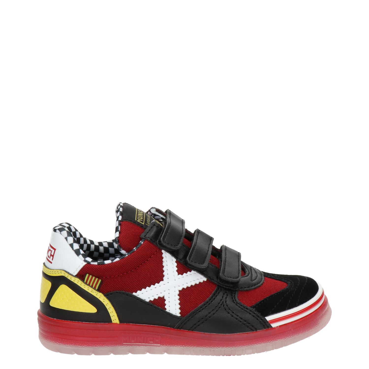 Munich - Lage sneakers voor jongens - Rood - Nelson.nl