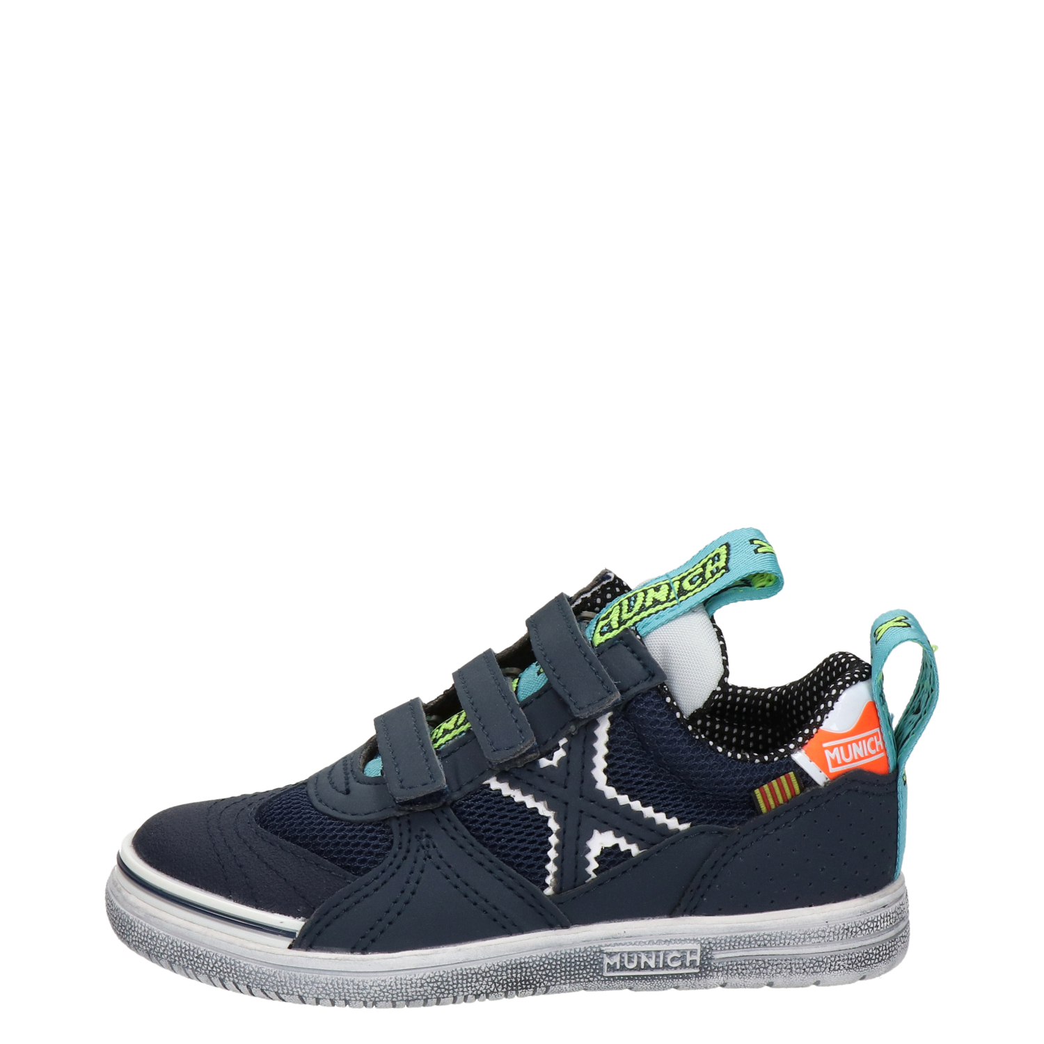 Munich - Lage sneakers voor jongens - Blauw - Shoemixx.nl