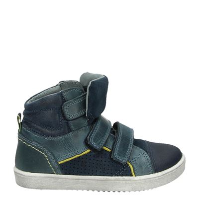 Orange Babies Hoge Sneakers Blauw orange babies kopen in de aanbieding