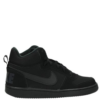 Nike Court Borough Hoge Sneakers Zwart nike kopen in de aanbieding