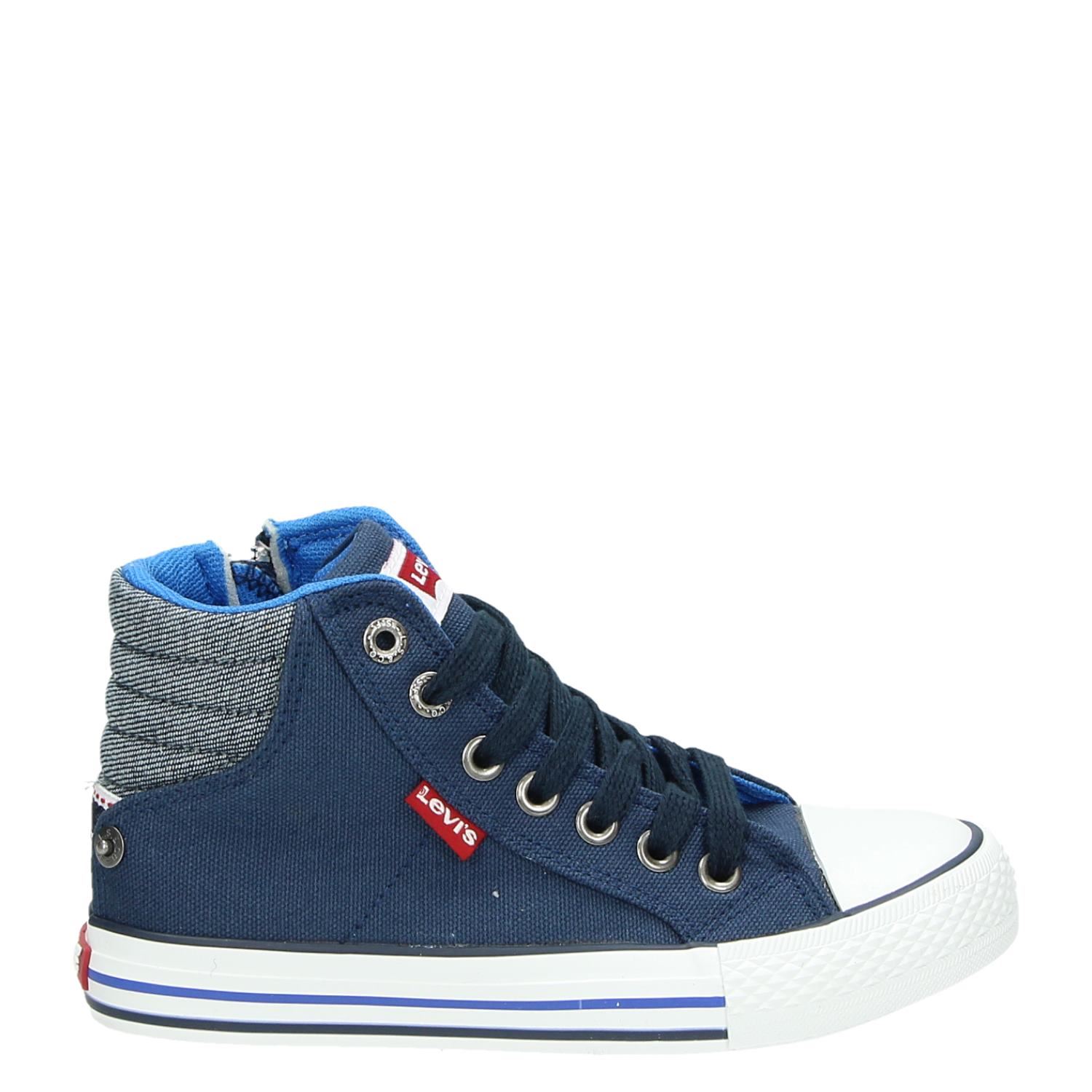 Levi's NewYork - Hoge sneakers voor jongens - Blauw - Shoemixx.nl