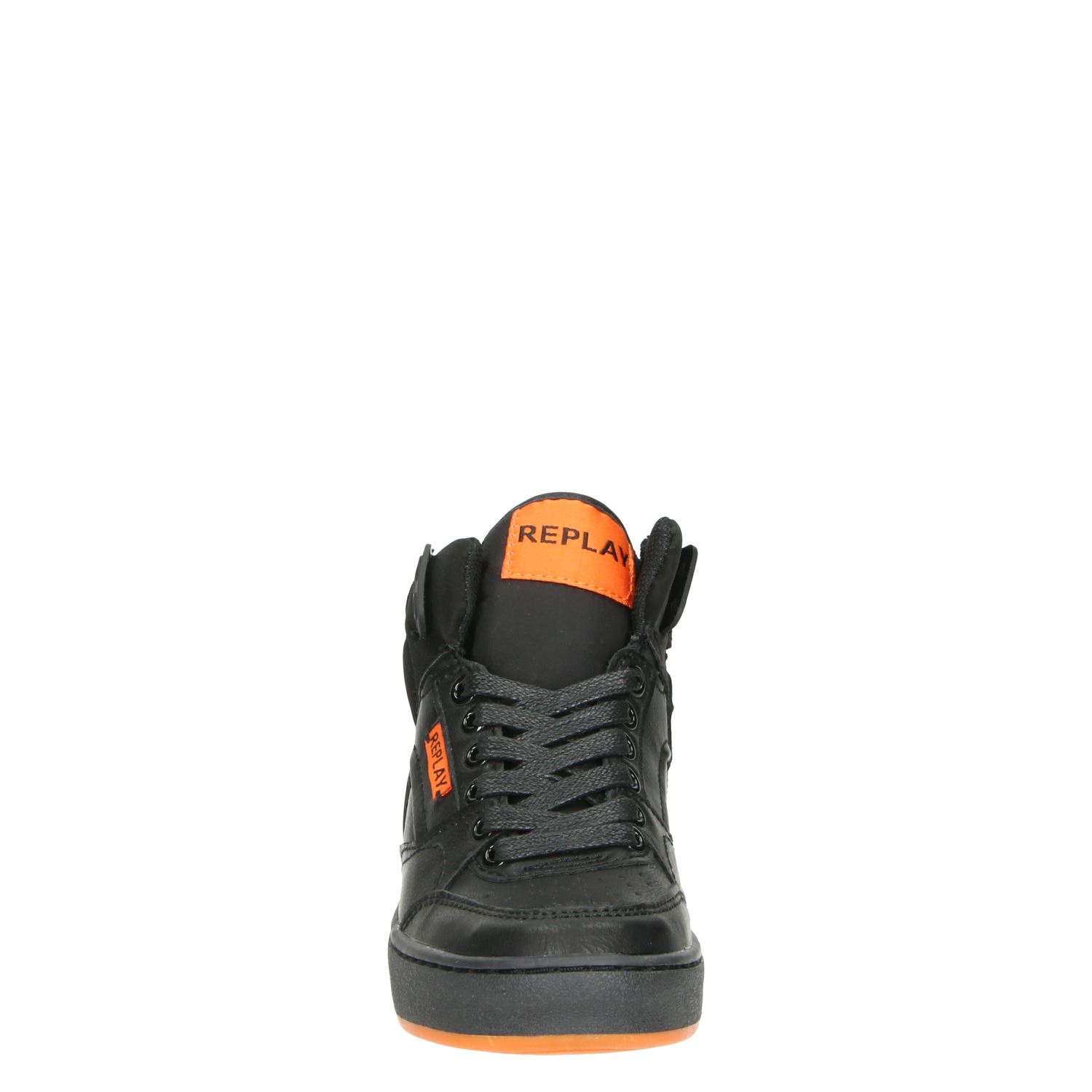 Replay Bokkai - Hoge sneakers voor jongens - Zwart - Nelson.nl