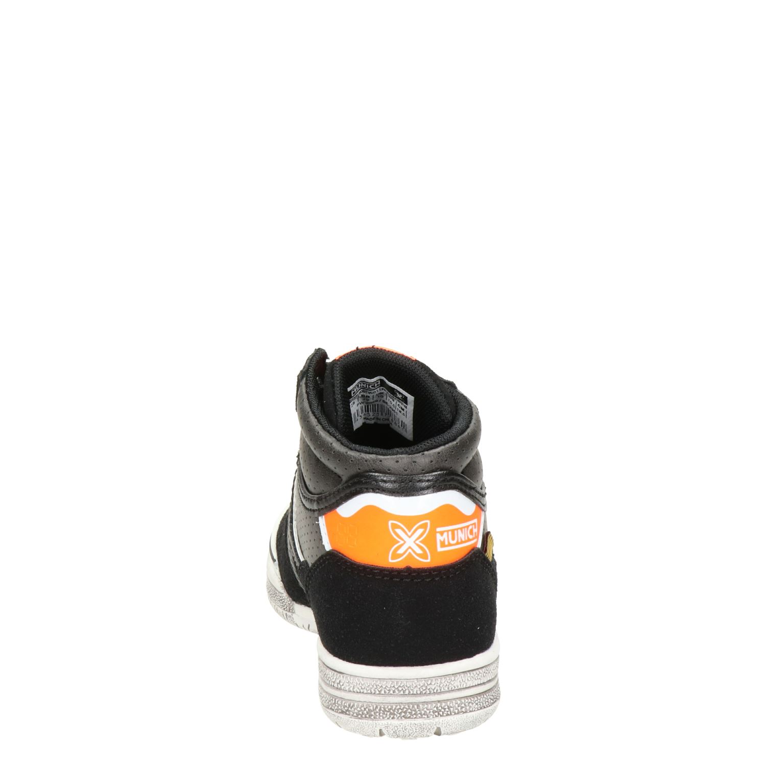 Munich - Hoge sneakers voor jongens - Zwart - Nelson.nl