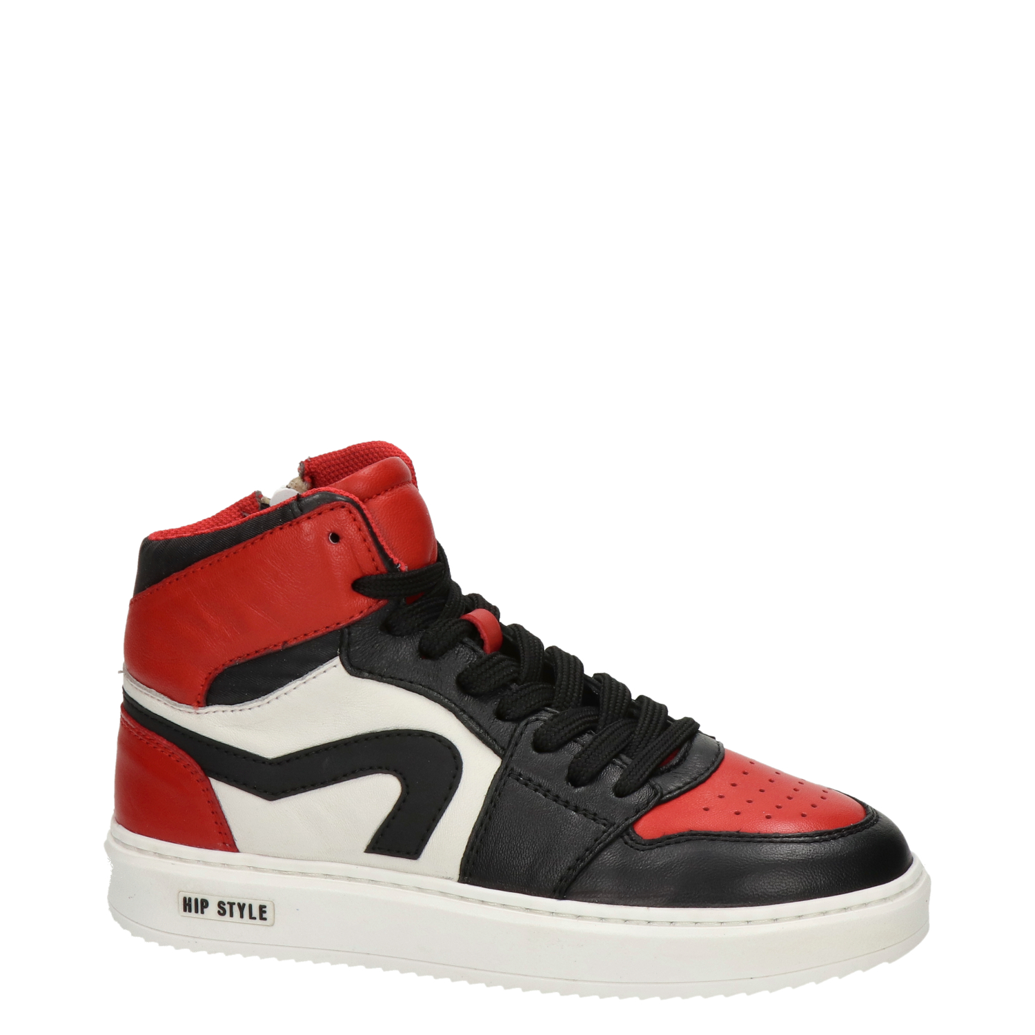 HIP - Hoge sneakers voor jongens - Rood - Nelson.nl
