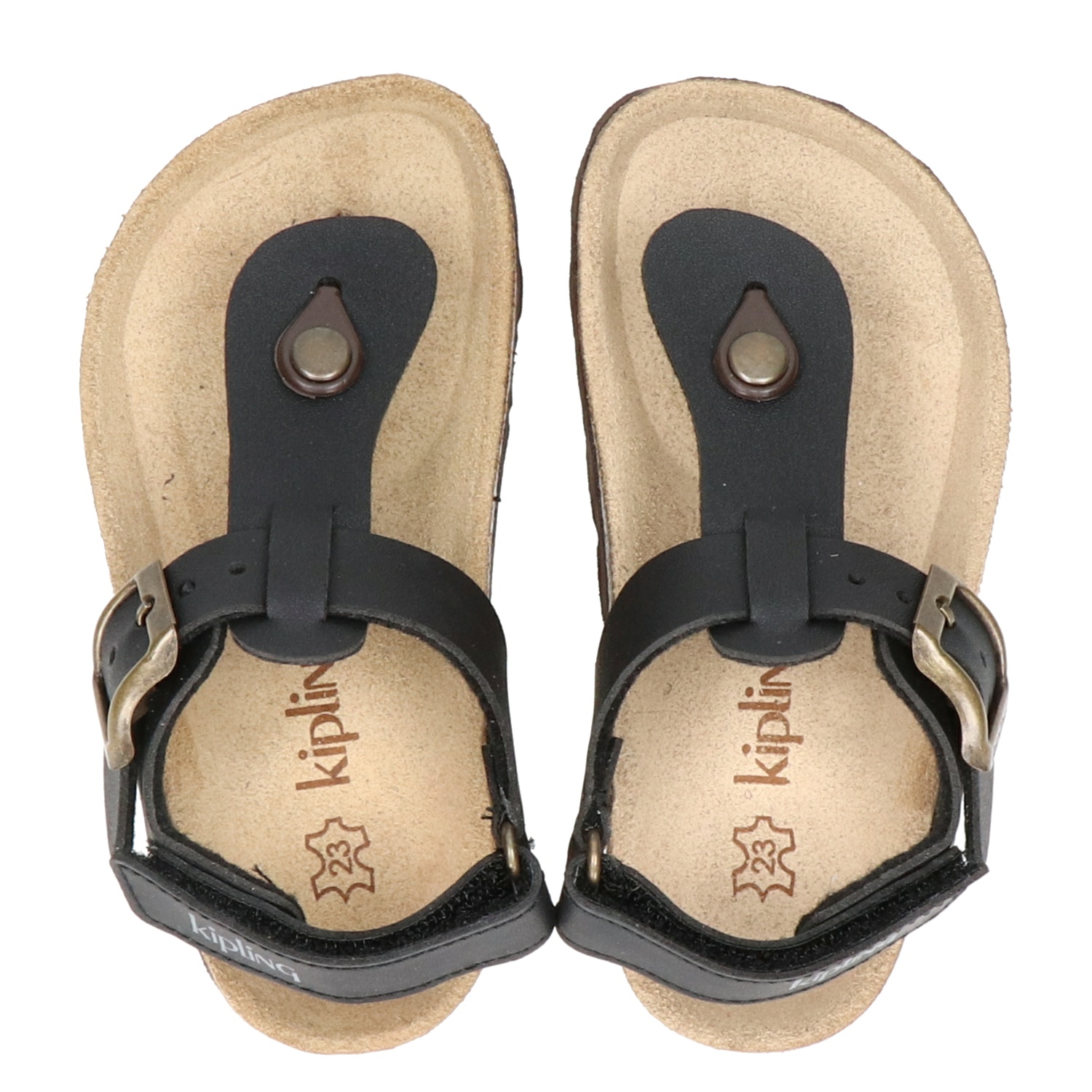 Kipling Juan 3 - Sandalen voor jongens - Zwart - Shoemixx.nl