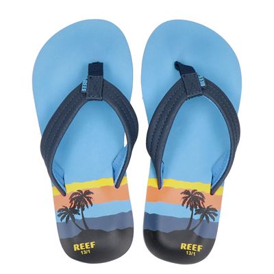 Reef Ahi Hawai - Slippers voor jongens - Blauw - Nelson.nl