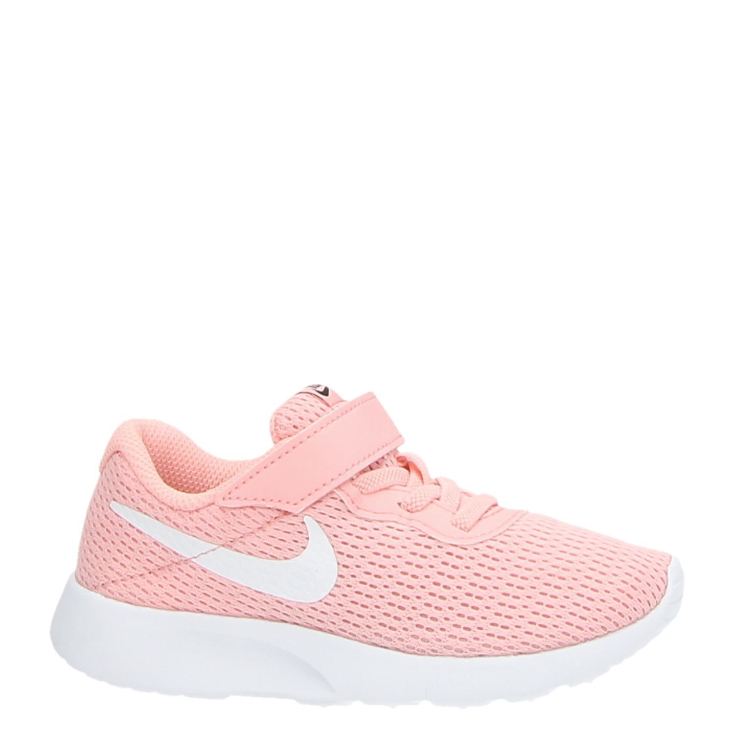 Nike Tanjun - Klittenbandschoenen voor meisjes - Roze - Nelson.nl