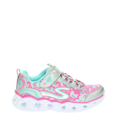 Skechers S-Lights - Klittenbandschoenen - Zilver