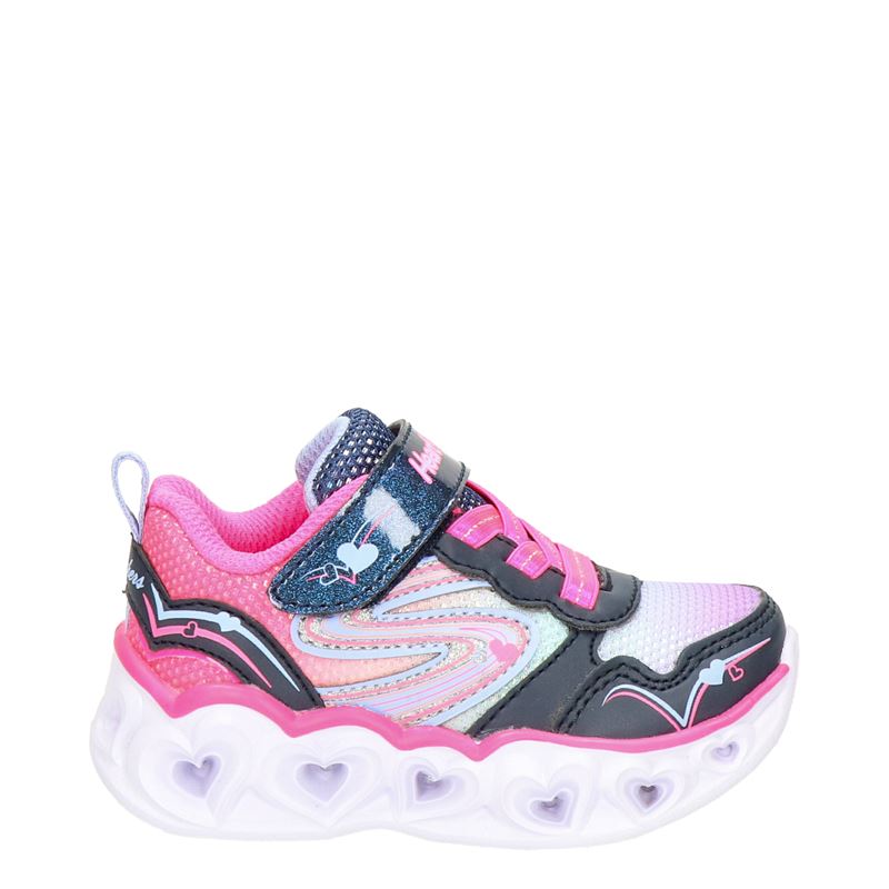 Skechers Heart Lights - Klittenbandschoenen - Blauw