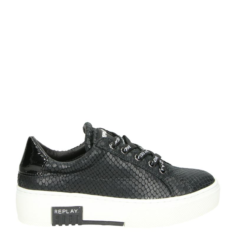 Replay Ginko - Lage sneakers - Zwart