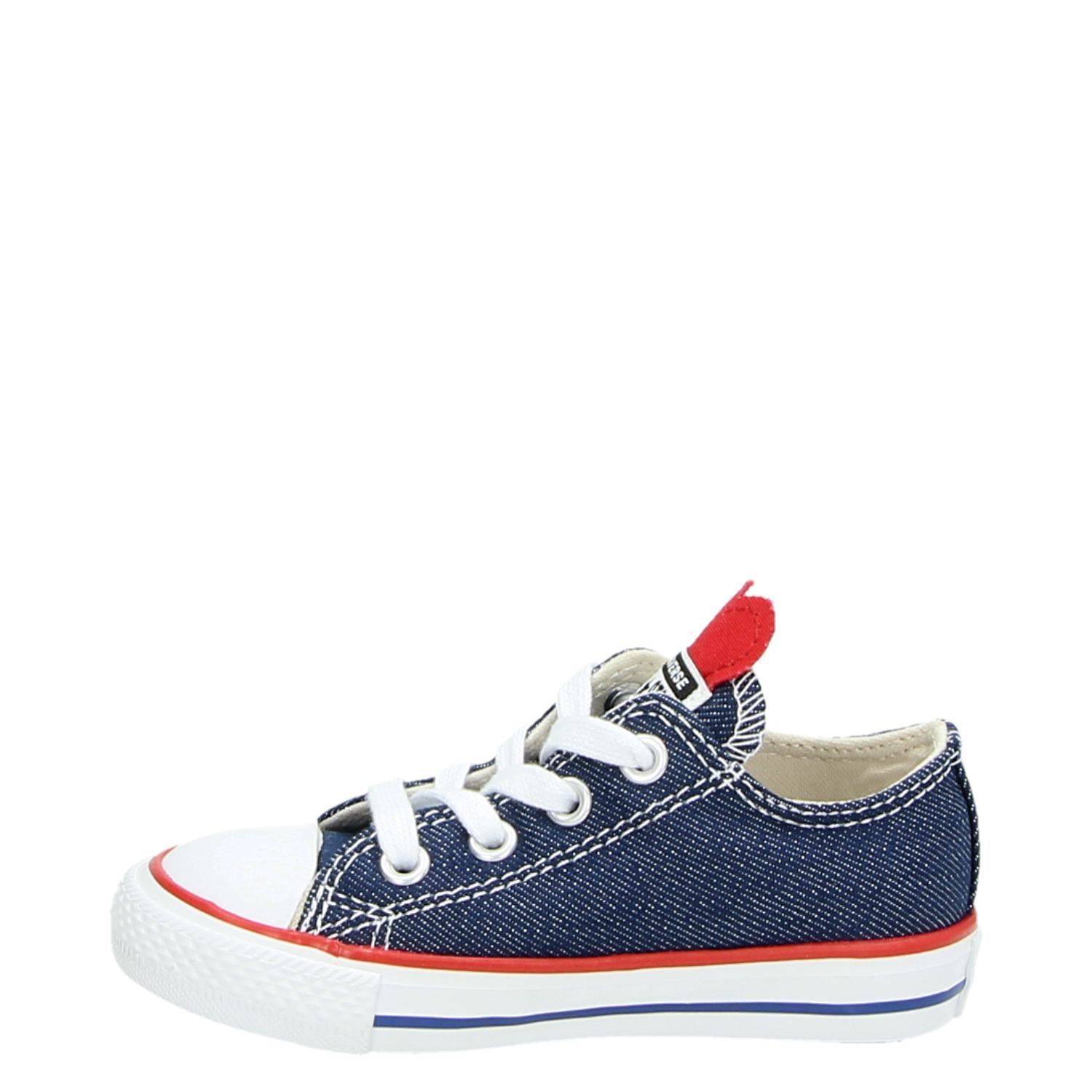 Converse Chuck Taylor - Lage sneakers voor meisjes - Blauw - Nelson.nl