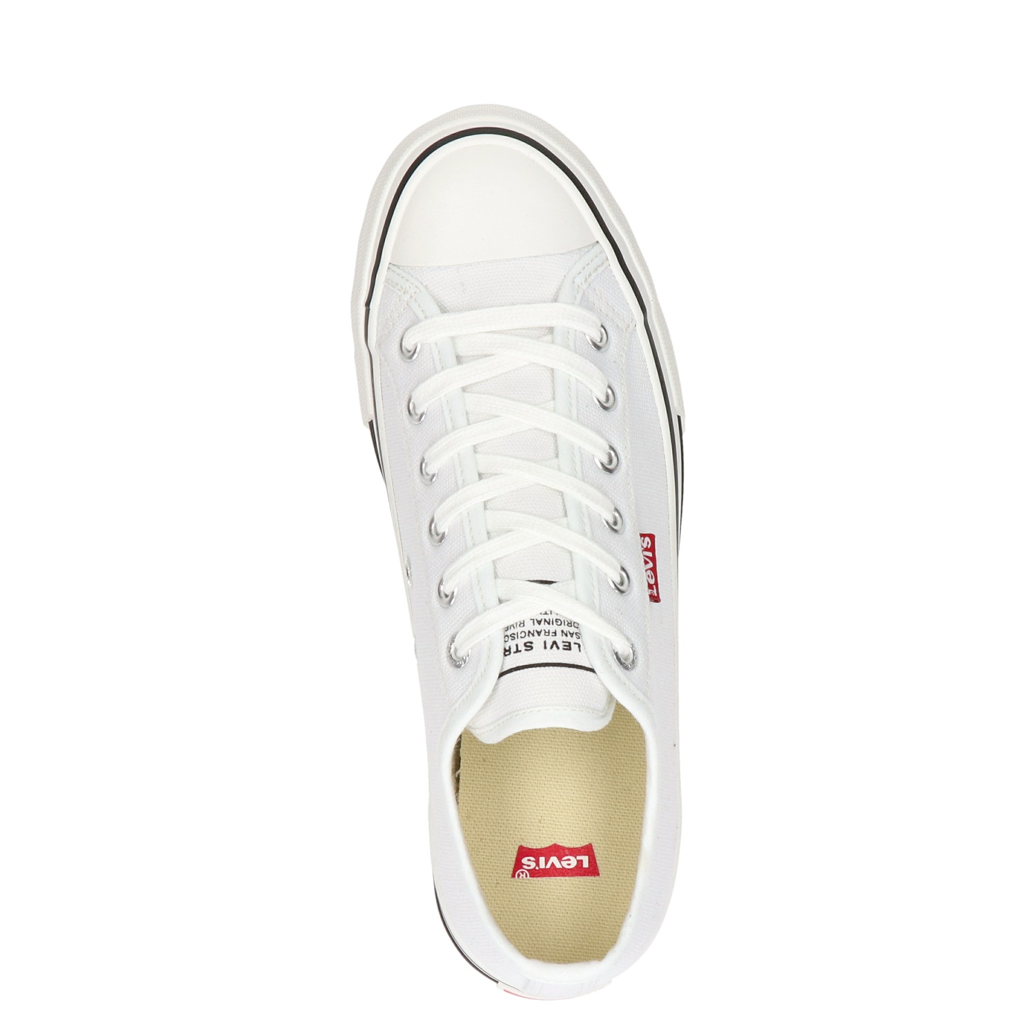 Levi's - Platform sneakers voor meisjes - Wit - Nelson.nl