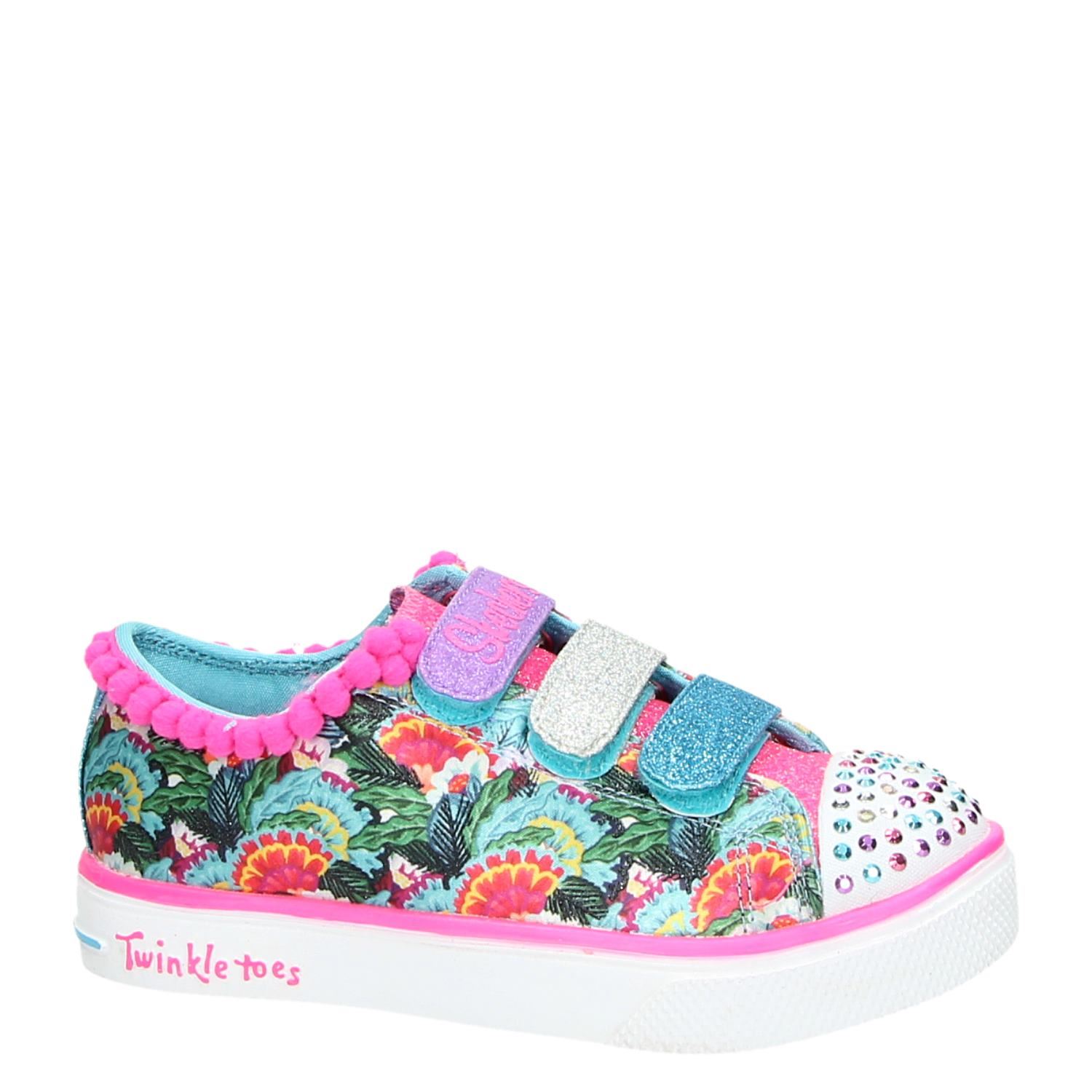 Skechers Twinkle Toes - Klittenbandschoenen voor meisjes - Multi - Nelson.nl
